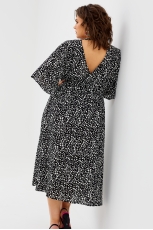 Платье 1035 чёрно-белый