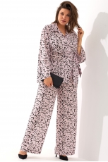 Брюки женские 6051 розовое сердце