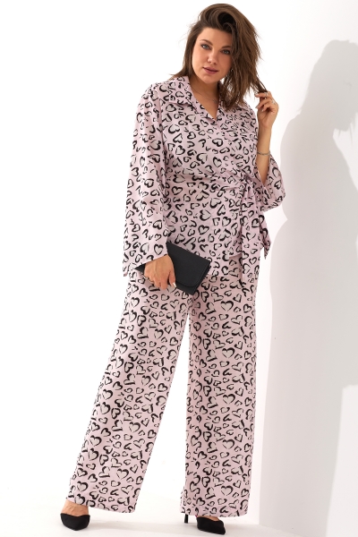 Комплект женский 3063 розовое сердце