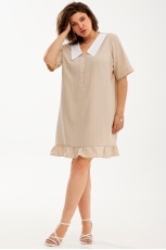 Платье 1038 кофейный