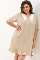 Платье 1038 кофейный