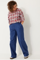 Блуза женская 4119 красная клетка