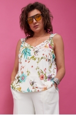 Блуза женская 4122 цветочный принт