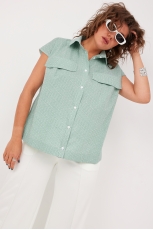 Блуза женская 4125 шалфей