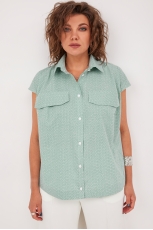 Блуза женская 4125 шалфей