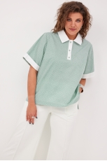 Блуза женская 4126 шалфей