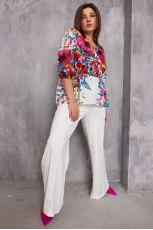 Блуза женская 4131 маковый принт
