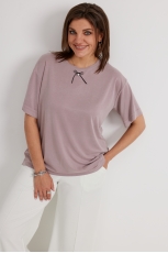 Блуза женская 4134 розовый пепел