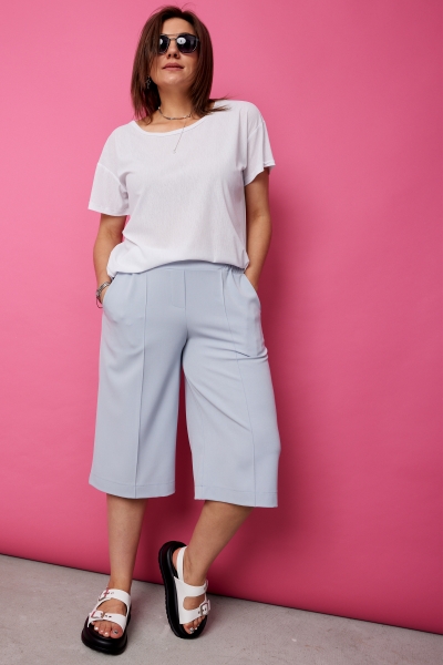 Бермуды женские 8009 голубой
