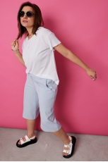 Бермуды женские 8009 голубой