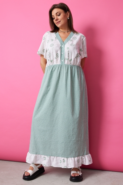 Платье 1055 шалфей